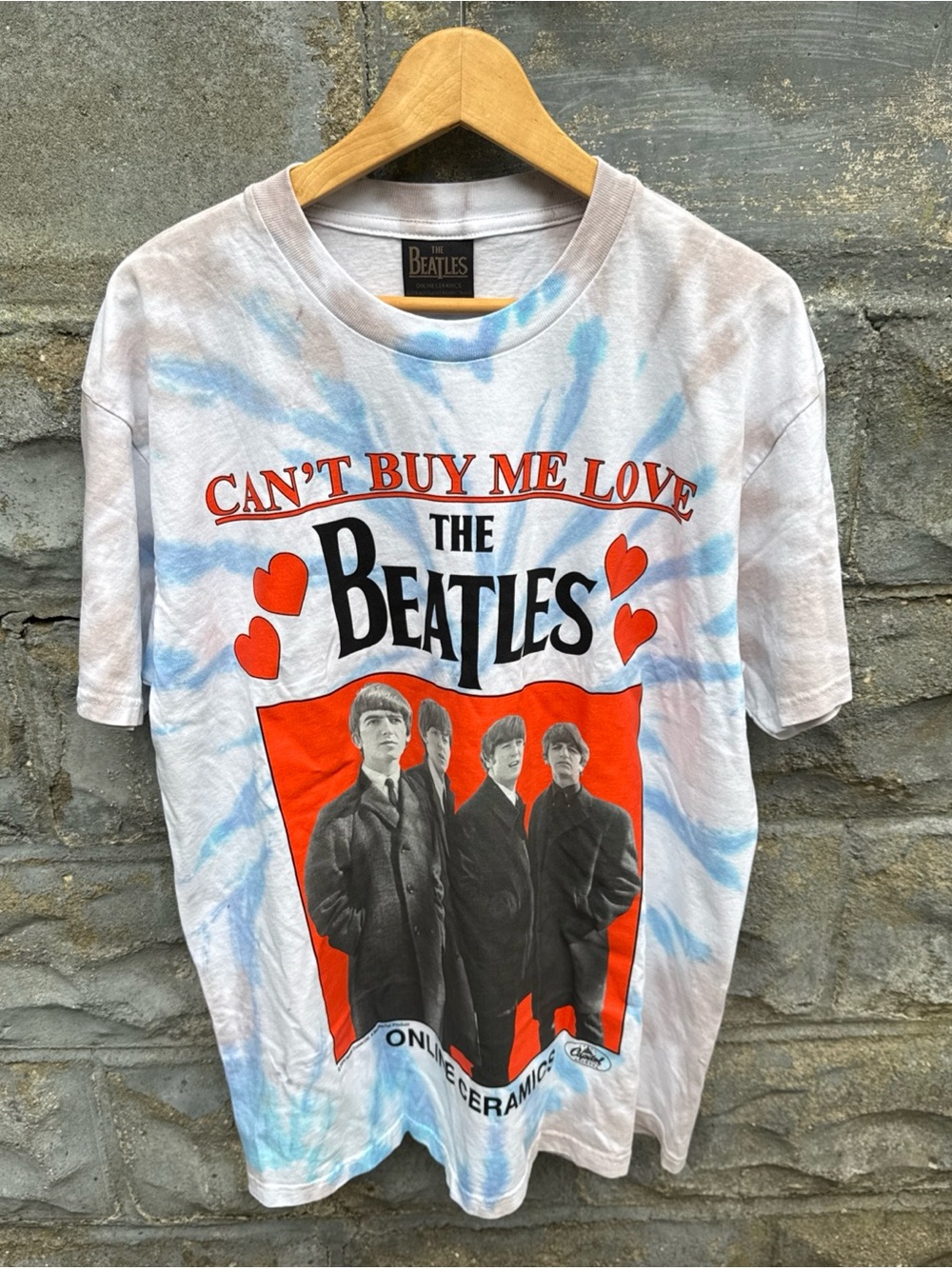 The Beatles x Online Ceramics T Shirt Large Tie Dye